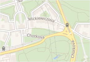 Mickiewiczova v obci Praha 3 - mapa ulice