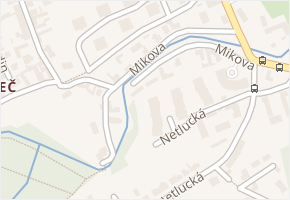 Mikova v obci Praha - mapa ulice