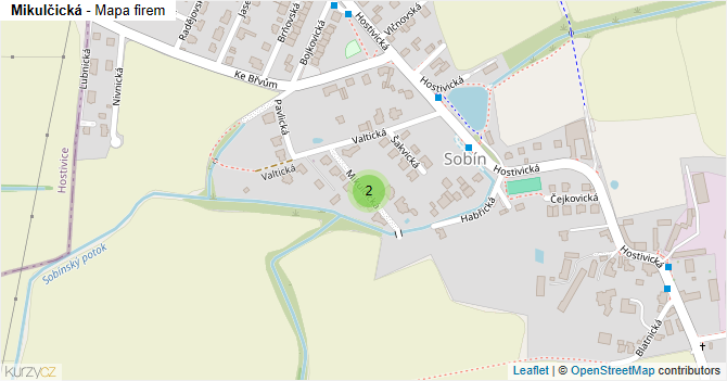 Mikulčická - mapa firem