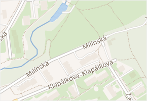 Milínská v obci Praha 1 - mapa ulice