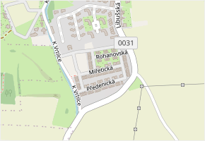 Miřetická v obci Praha - mapa ulice