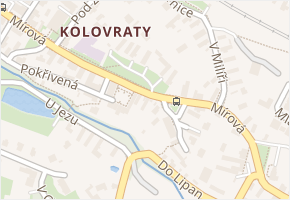 Mírová v obci Praha 3 - mapa ulice