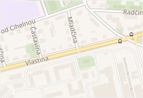 Mladčina v obci Praha - mapa ulice