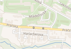 Mládežnická v obci Praha 5 - mapa ulice