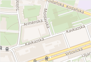 Moldavská v obci Praha - mapa ulice