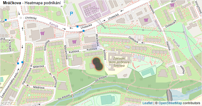 Mráčkova - mapa podnikání