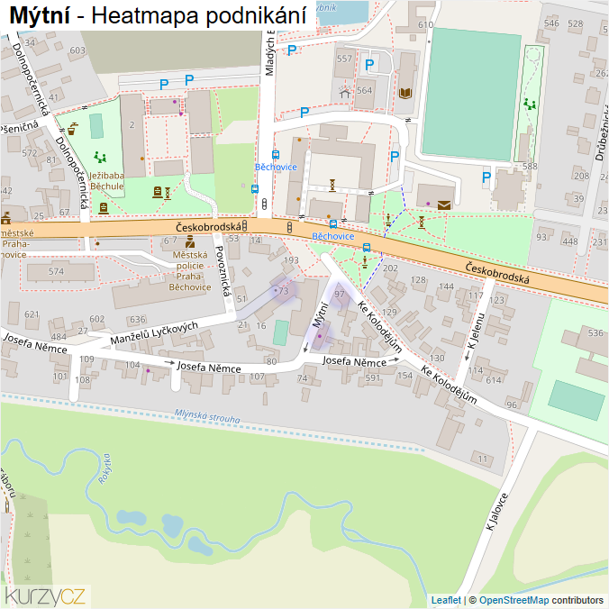 Mapa Mýtní - Firmy v ulici.