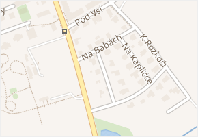 Na Babách v obci Praha 8 - mapa ulice