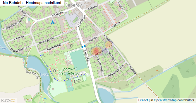 Na Babách - mapa podnikání