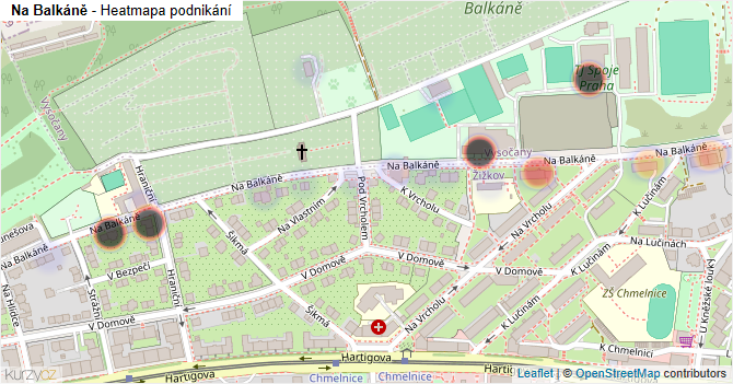 Na Balkáně - mapa podnikání