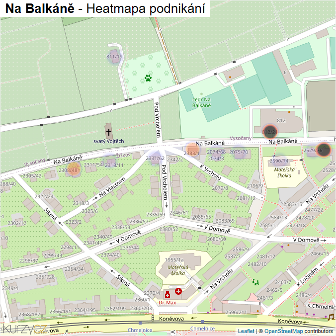 Mapa Na Balkáně - Firmy v ulici.