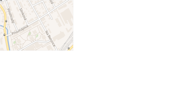 Na betonce v obci Praha - mapa ulice