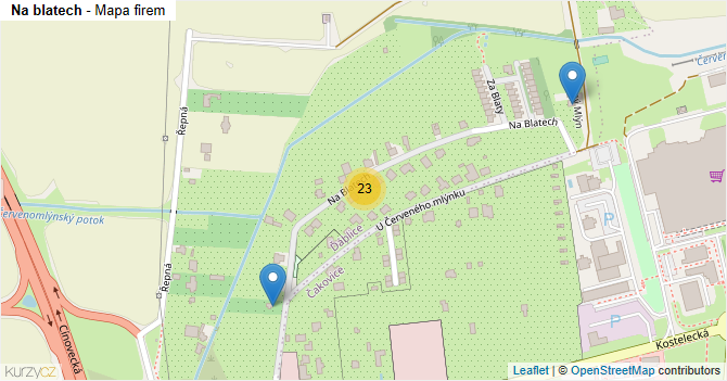 Na blatech - mapa firem