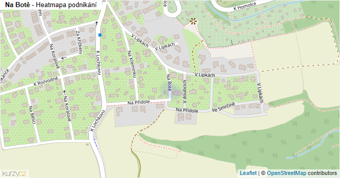 Na Botě - mapa podnikání