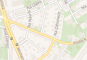Na brázdě v obci Praha 15 - mapa ulice