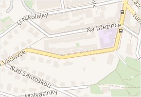 Na Březince v obci Praha - mapa ulice