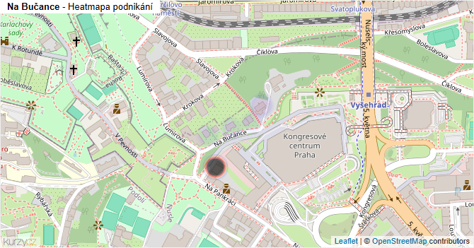 Na Bučance - mapa podnikání