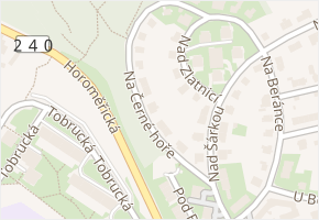 Na Černé hoře v obci Praha 4 - mapa ulice