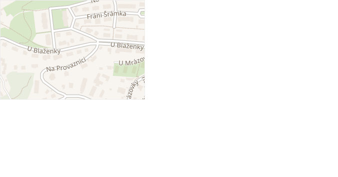 Na Černém vrchu v obci Praha - mapa ulice
