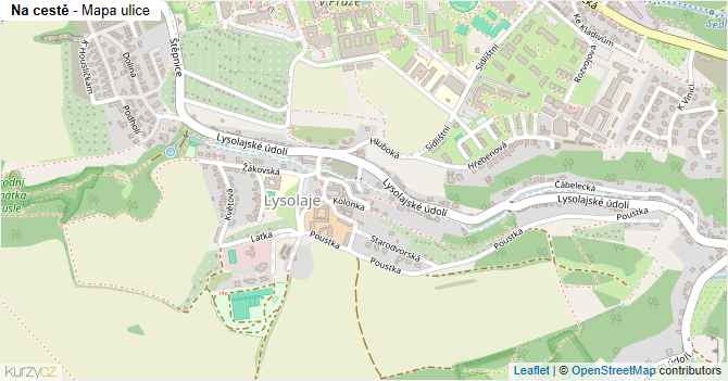 Na cestě - mapa ulice