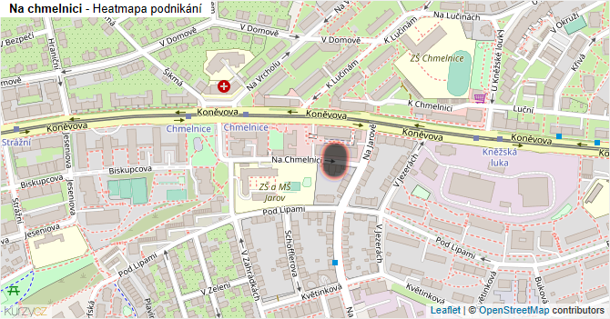 Na chmelnici - mapa podnikání