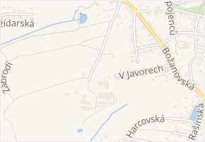 Na chvalce v obci Praha - mapa ulice