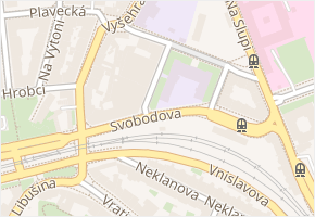 Na Děkance v obci Praha 2 - mapa ulice