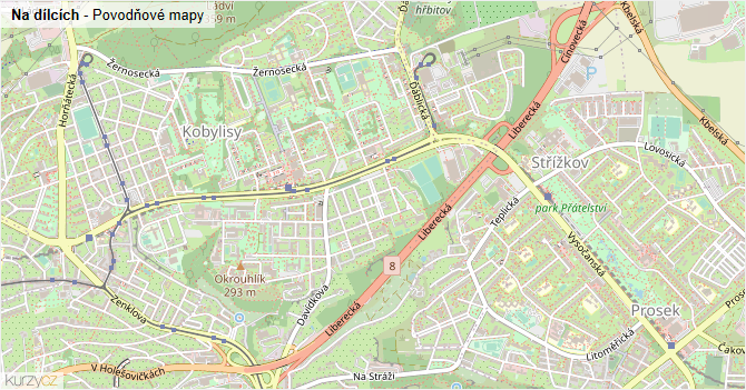 Na dílcích - záplavové mapy stoleté vody