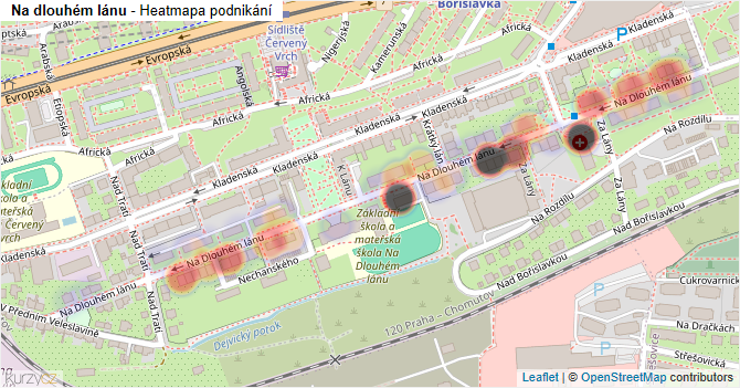 Na dlouhém lánu - mapa podnikání