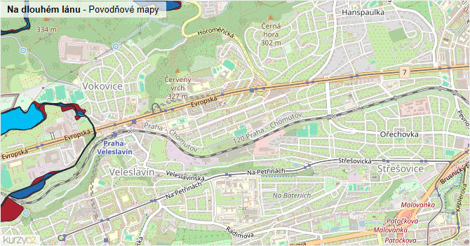 Na dlouhém lánu - záplavové mapy stoleté vody