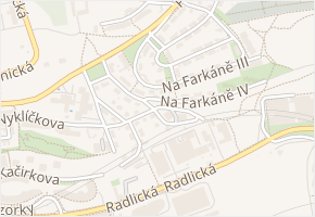 Na Farkáně IV v obci Praha - mapa ulice