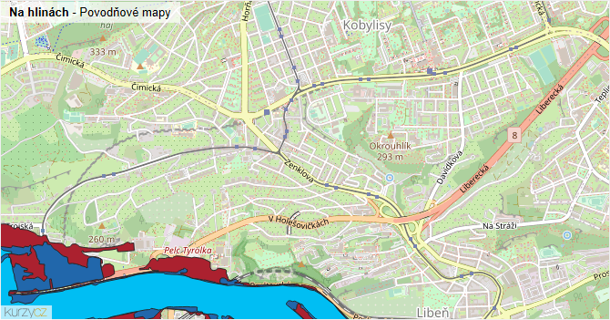 Na hlinách - záplavové mapy stoleté vody