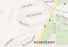 Na Homoli v obci Praha - mapa ulice