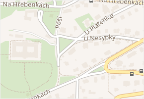 Na Hřebenkách v obci Praha - mapa ulice