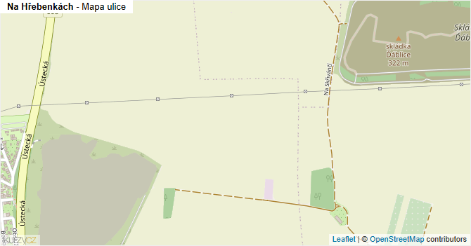 Na Hřebenkách - mapa ulice