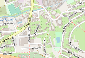 Na Humnech v obci Praha - mapa ulice