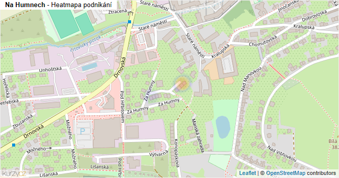 Na Humnech - mapa podnikání
