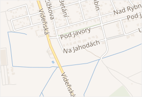 Na jahodách v obci Praha - mapa ulice