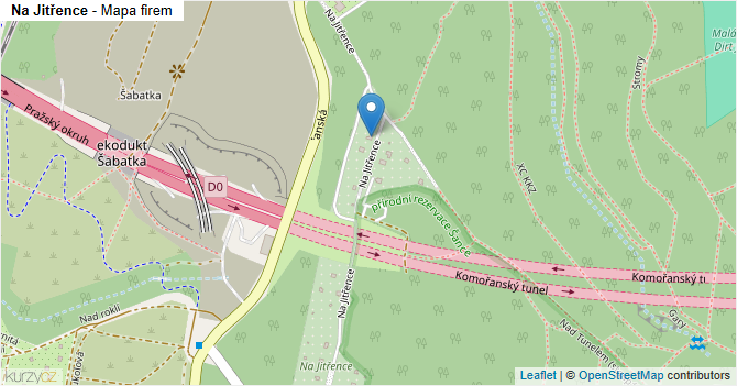 Na Jitřence - mapa firem