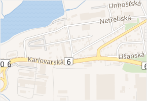 Na Jivinách v obci Praha - mapa ulice