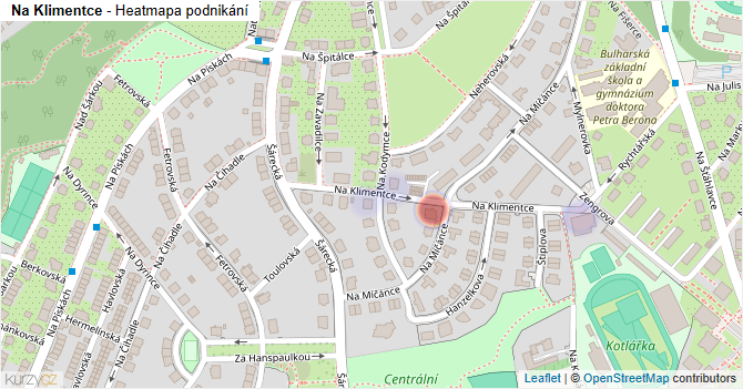 Na Klimentce - mapa podnikání