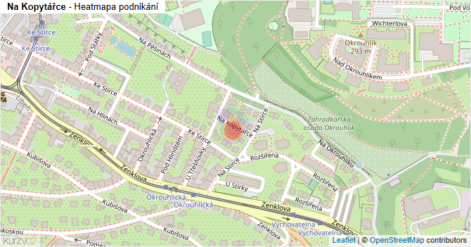 Na Kopytářce - mapa podnikání