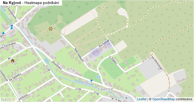 Na Kyjově - mapa podnikání