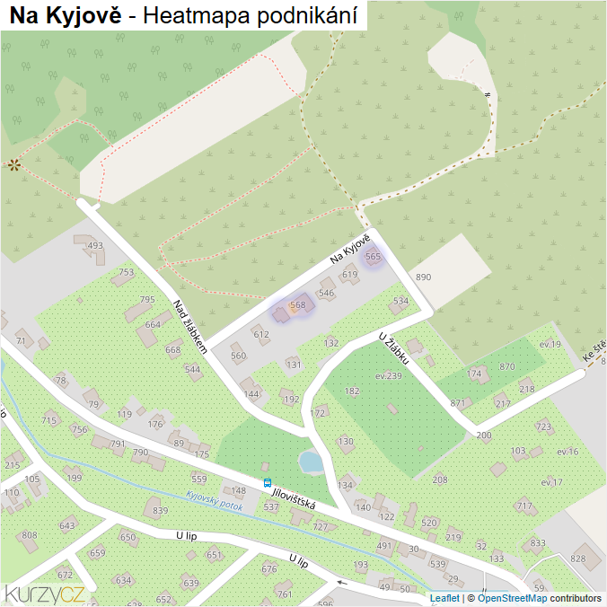 Mapa Na Kyjově - Firmy v ulici.