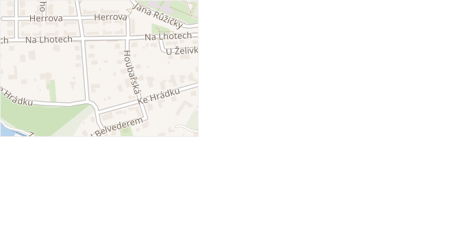 Na lhotech v obci Praha 4 - mapa ulice