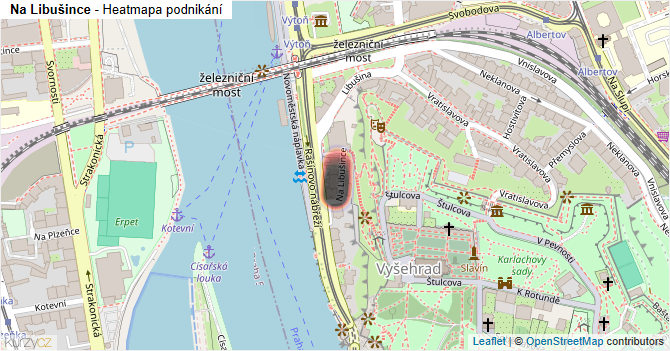 Na Libušince - mapa podnikání