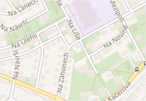 Na líše v obci Praha - mapa ulice