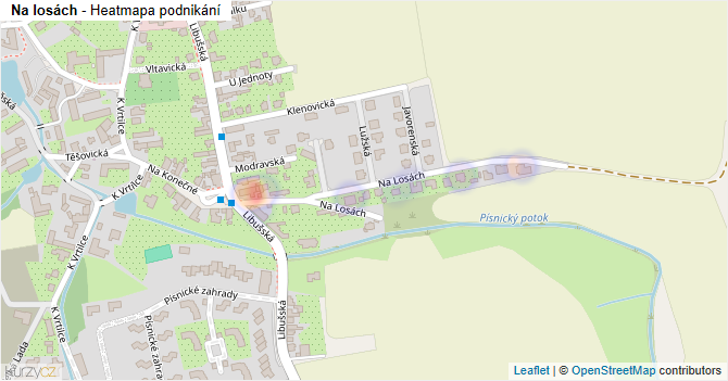 Na losách - mapa podnikání