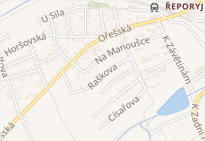 Na Manoušce v obci Praha 2 - mapa ulice