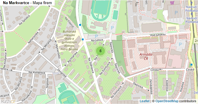 Na Markvartce - mapa firem